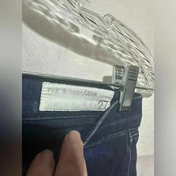 Rag & Bone Jean Womens Mid Rise Dark Wash Capri Leggings Jeggings Blue Size 27 - Picture 2 of 6